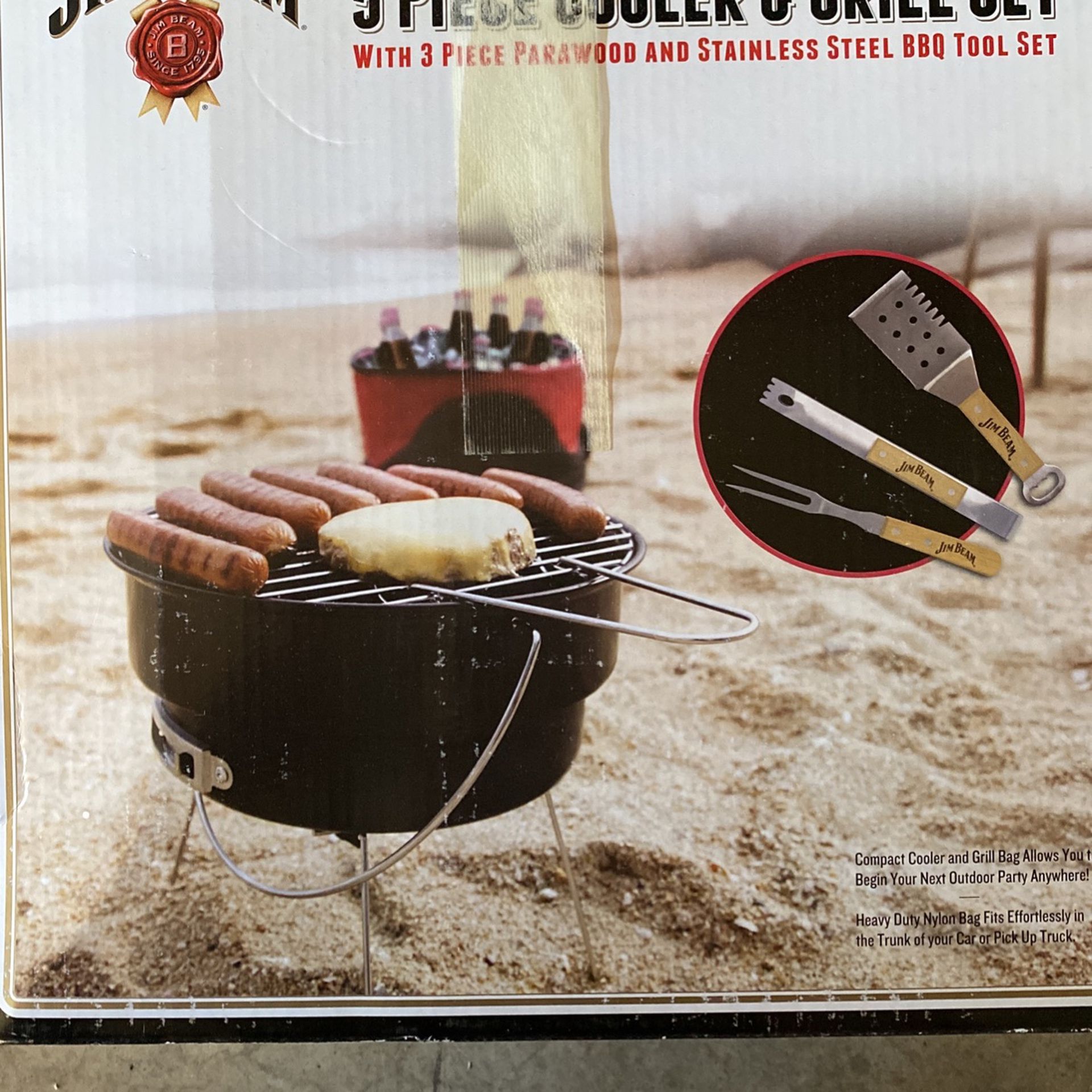 Jim Beam 5pc Cooler And Grill Set