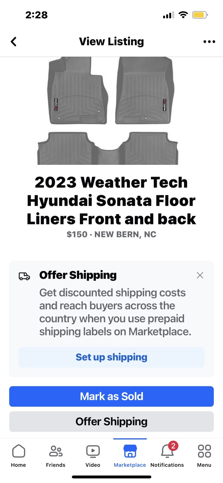 Weathertech Car Mats For 2020 To 2023 Hyundai. Sonata