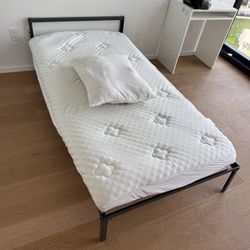 IKEA Twin Bed Frame And Mattress 