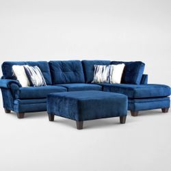 Cordelle 2-Piece Sectional with Chaise and Ottoman