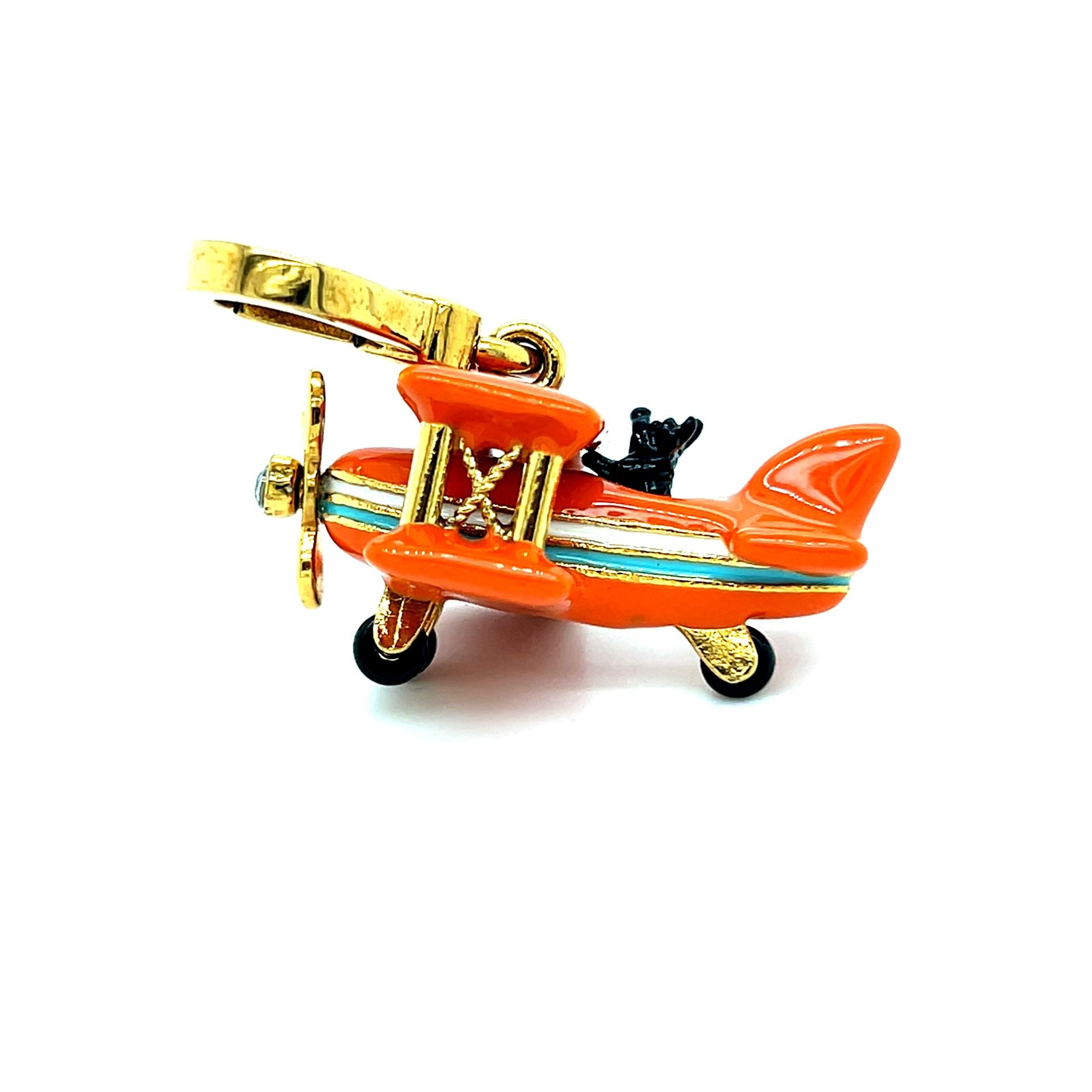 Juicy Couture Yorkie Airplane Traveler Charm