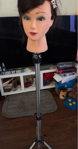 Cosmetology Mannequin Head with Tripod Stand