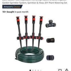 EDEN 98063 Multi-Adjustable Flex Design Above Ground Irrigation Garden Sprinkler System, Sprinkler & Hose, DIY Plant Wat