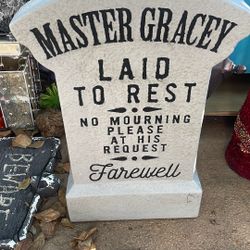 Disney Haunted Mansion Tomb Stone Decor 18” 
