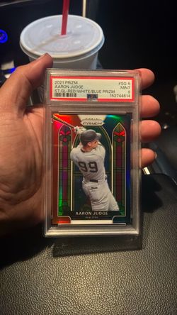 2021 Prizm Aaron Judge Stained Glass PSA 9