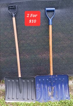 2 SNOW SHOVELS BOTH FOR ONE PRICE