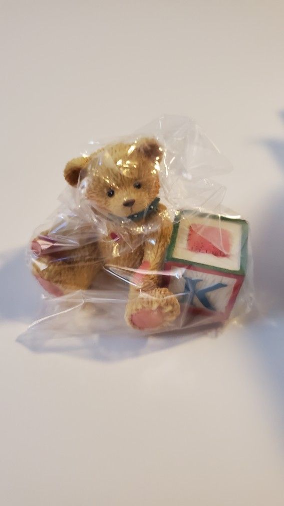 Cherished Teddies, Enesco, Teddy Bear with ABC's Block's K
