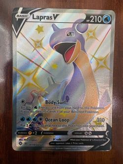 Pokemon Lapras V SV110/SV122 Shining Fates Shiny Full Art Holo NM/M