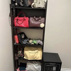 Beautiful Tall Display Shelf With Five Shelves