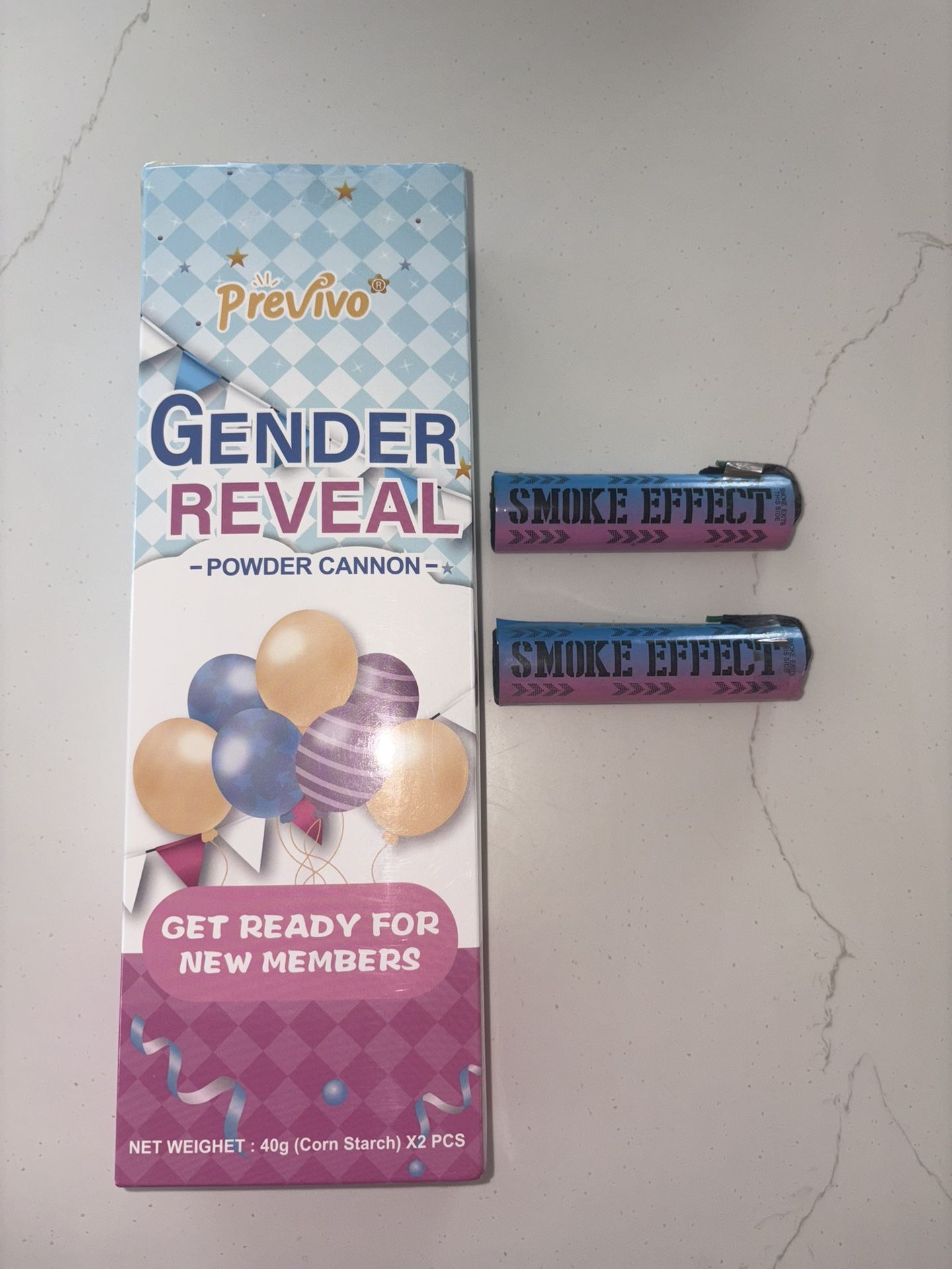 Blue Gender Reveal Smoke & Confetti Bombs