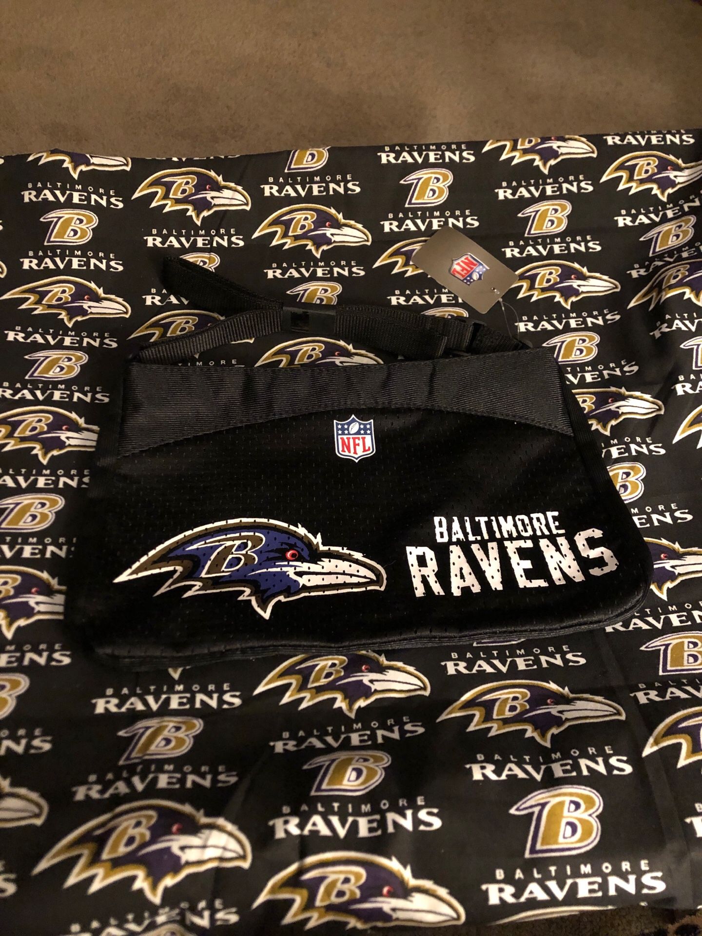 New NFL Baltimore Ravens Jersey Cross Body Bag - NWT