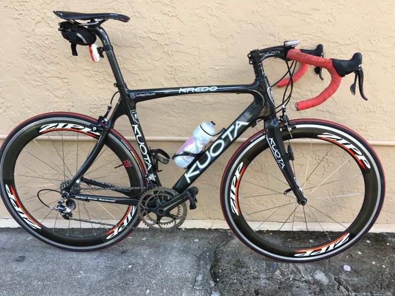 KUOTA KREDO SL CARBON ROAD BIKE ZIPP 404 CAMPAGNOLO LARGE 56cm
