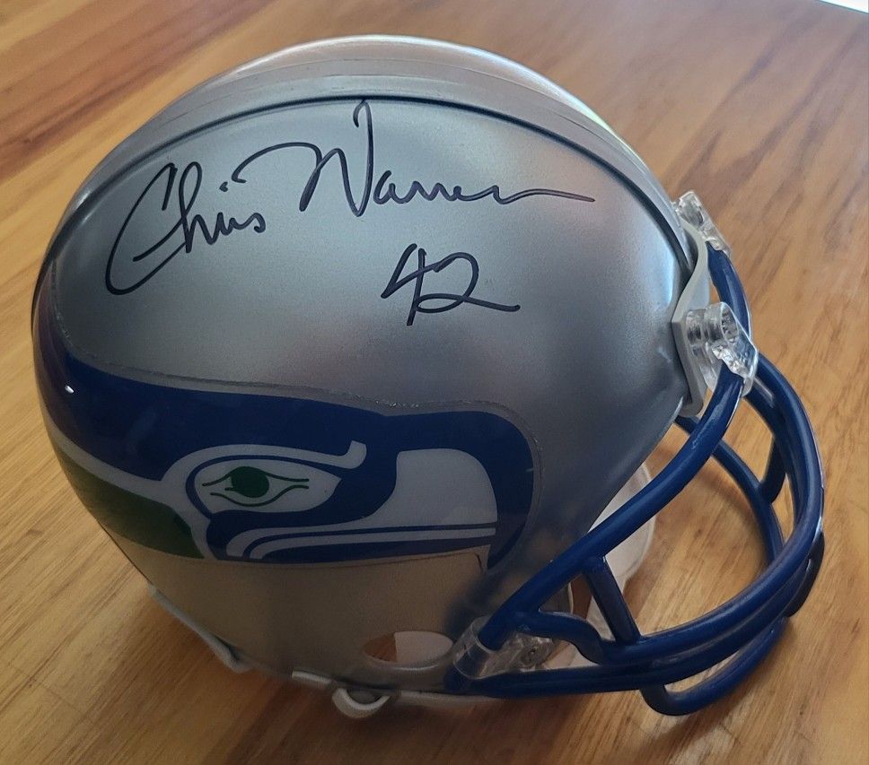 SEAHAWKS MULTI-SIGNED MINI HELMET!