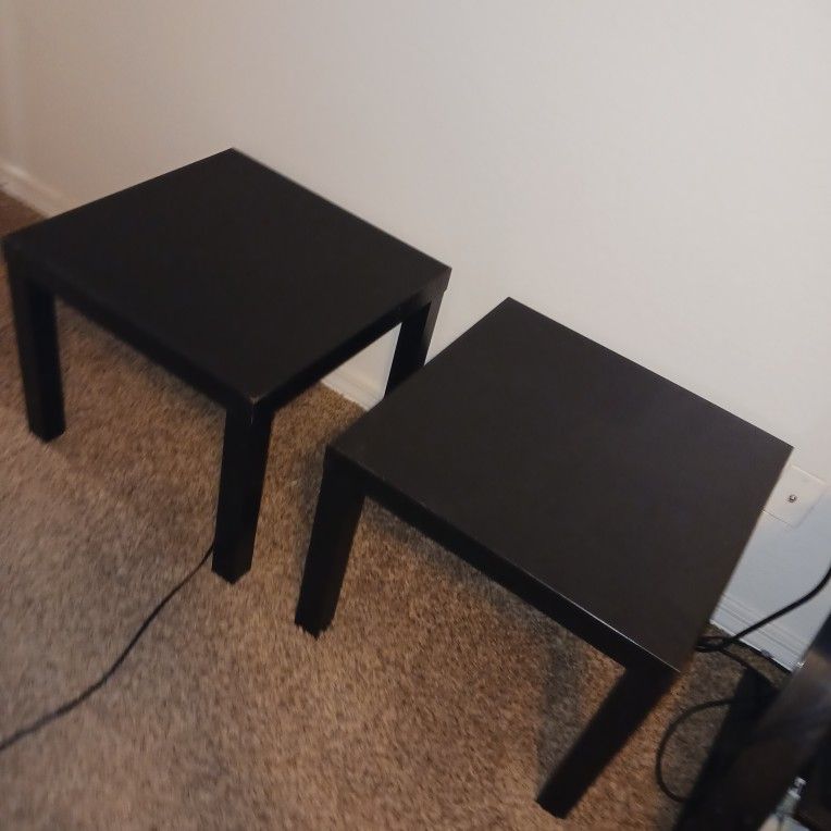 2 Black Matching End Table Clean Asking $45 For The Set Must Pick Up Broadway And APACHE BUCKEYE AZ CHECK OUT MY PAGE ALL TYPES OF STUFF Downsizing