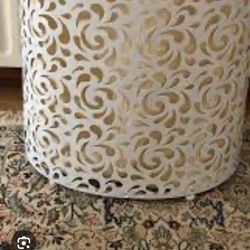 Laundry hamper metal retro old school mini shed garage organizer