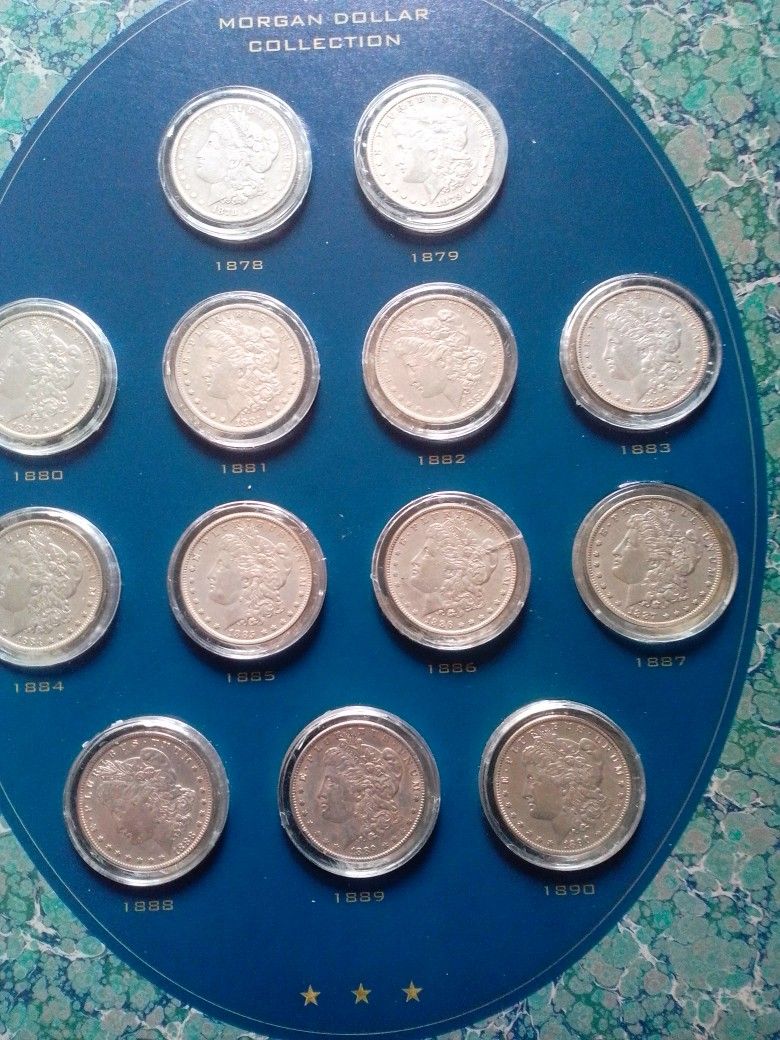 Morgan Silver Dollars Set $1275 .00