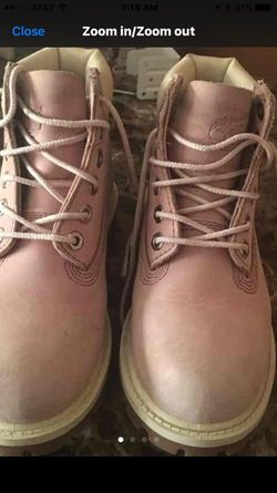 Little Girls pink timberlands 12.5