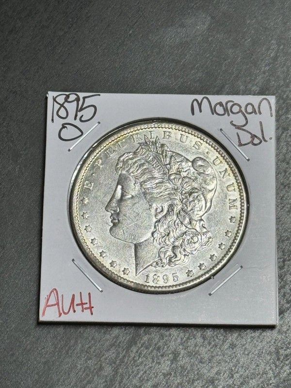 1895 O Morgan Silver Dollar AU++ About Uncirculated Key Date Coin