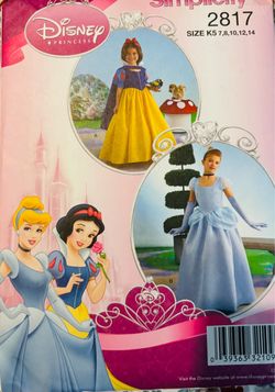 Girls Princess Pattern Simplicity 2817 Sizes 7-14 UNCUT