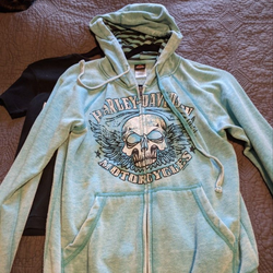 Harley Davidson Women's Zip Up Hoodie 💀 SIZE SMALL 💀 Super Soft