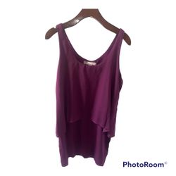 Forever 21 (Love 21) Plum Peplum Top