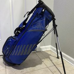 U.S. Kids UL 57 4-Way Divider Junior Golf Stand Bag Blue / Black Used