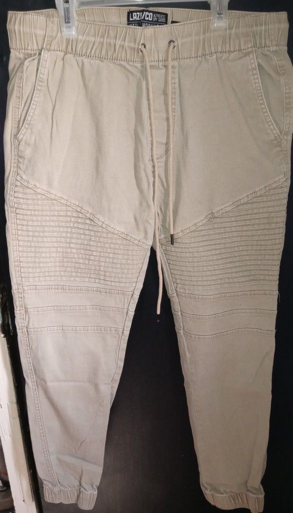 Mens Khaki Joggers