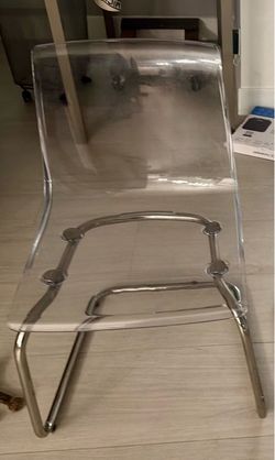Clear/chrome-plated Chair