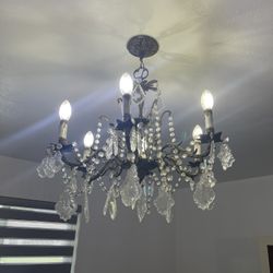 Antique Crystal Chandelier 
