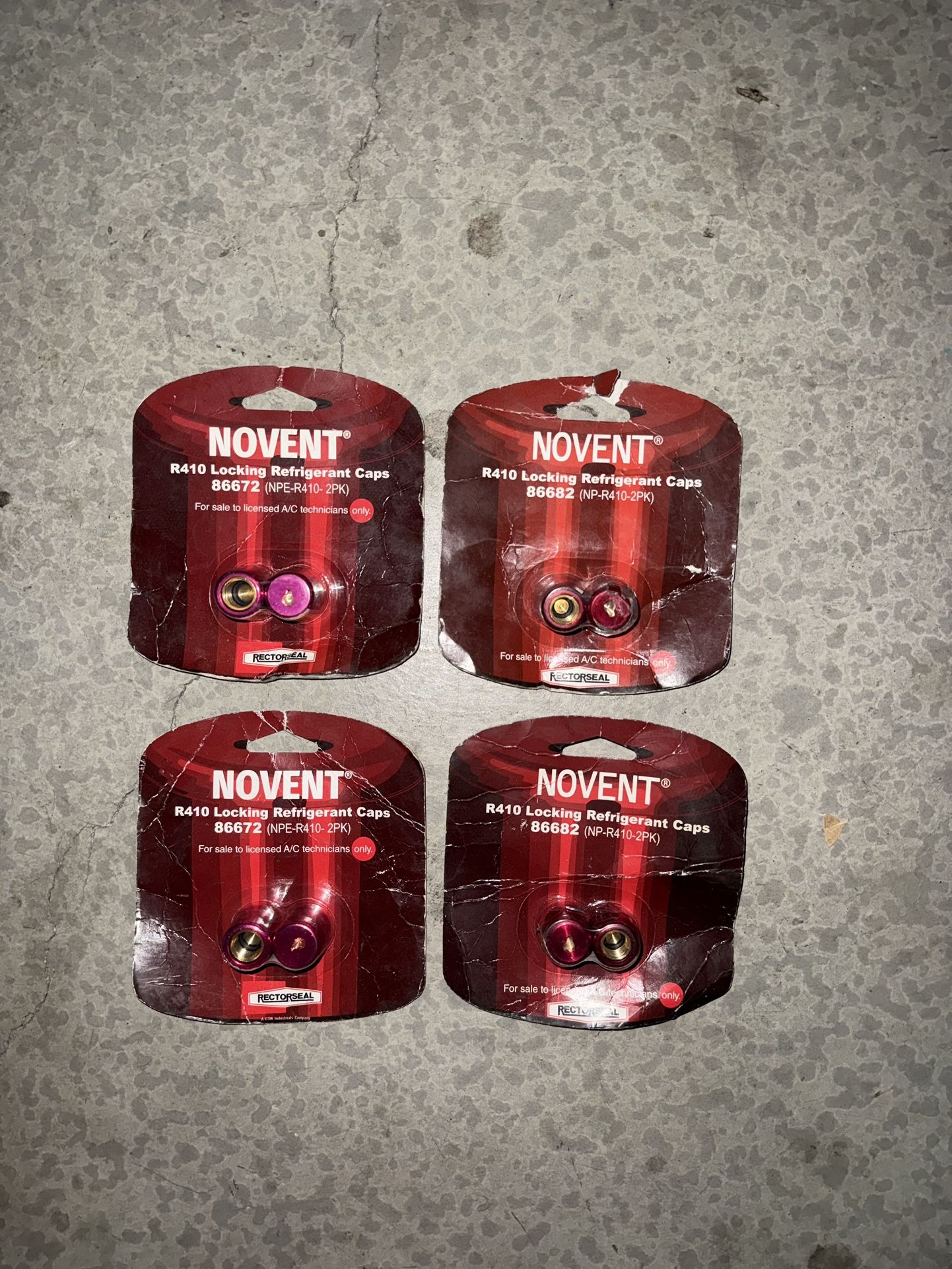 Novent R410a Refrigerant Locking Caps