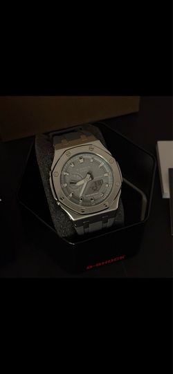 G-SHOCK CasiOak Silver/Grey Custom Style Watch