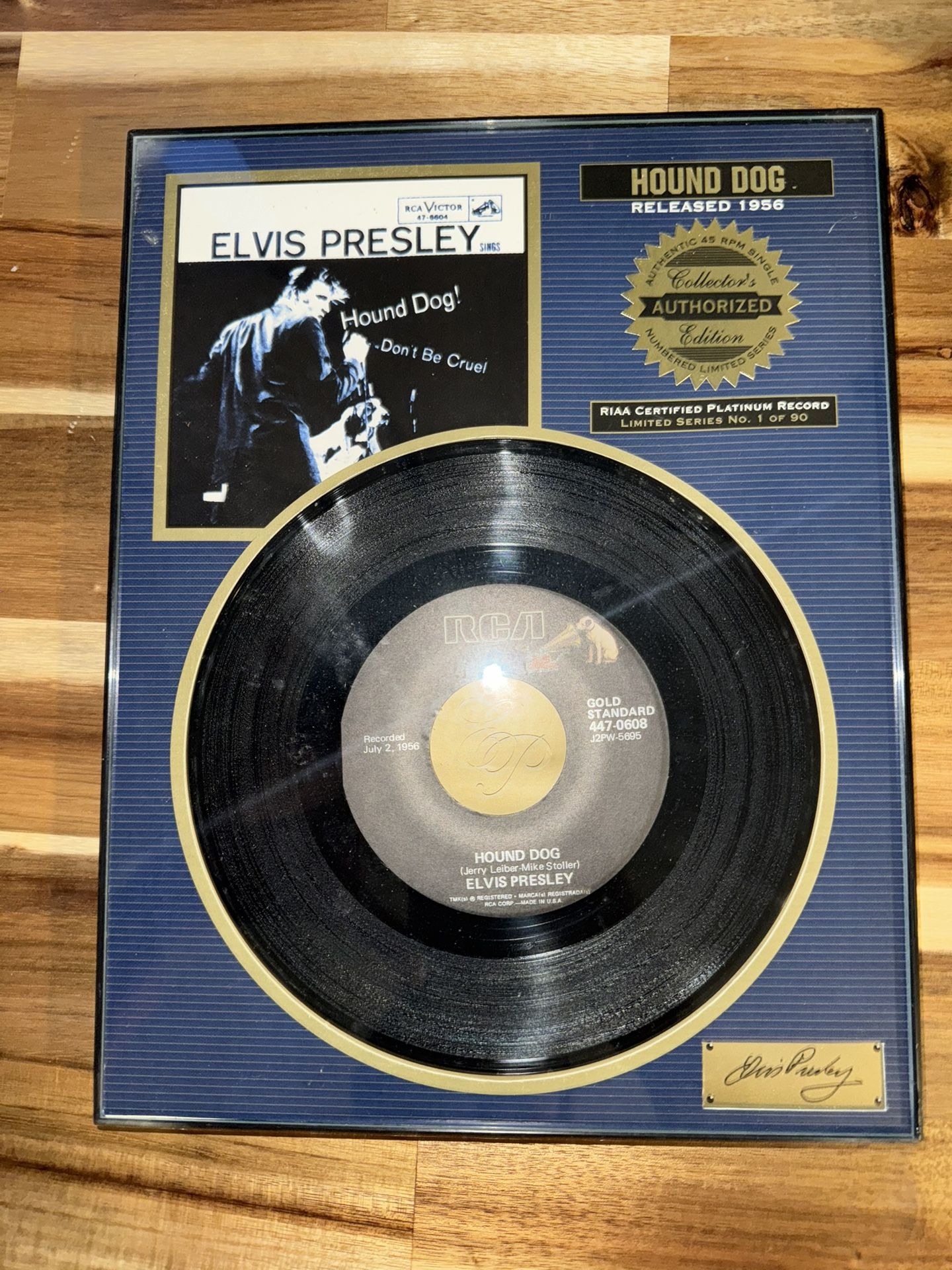 Elvis Presley Hound Dog record