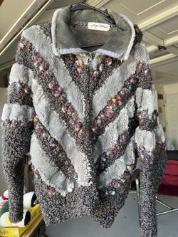 Vintage Pom And Suede Jacket