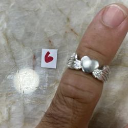 925 Sterling Silver Wedding Ring Size 6