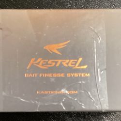 KastKing Kestrel Bait Finesse System, Finesse Baitcasting Reel 8.4:1 LEFT handed, Grey & Black, Brand New in open box