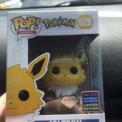 Jolteon 628 Funko Pop Diamond LE Pokemon