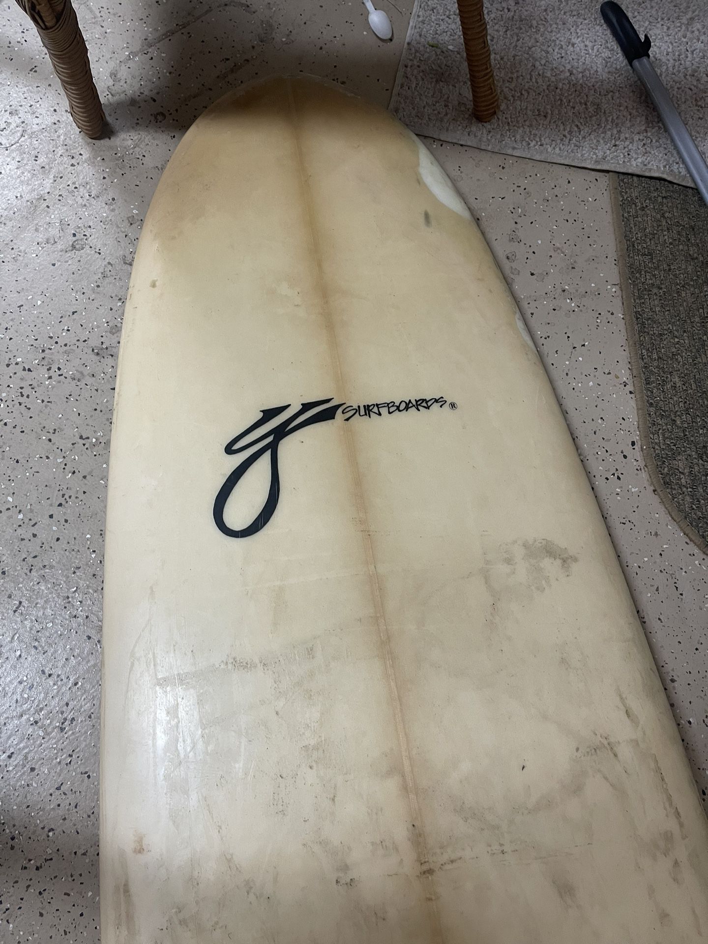 Vintage Ricky Young Out Of  Bellevue, Washington Surfboard For Sale, 9 Foot Longboard