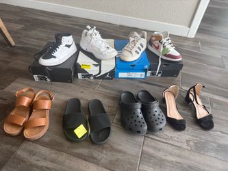 Jordan, Nike, Adidas tennis and shoes