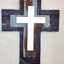Handmade Reclaimed Pallet Wood Cross 