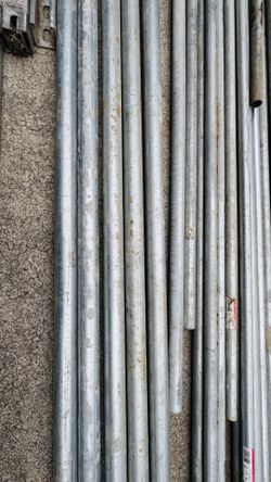 Lot, $700+ value, Conduit Various sizes pipes, rods, electrical tubes, construction material