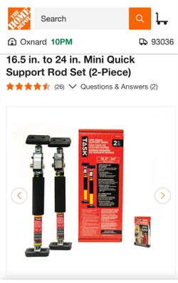 Mini Quick Support Rod Set