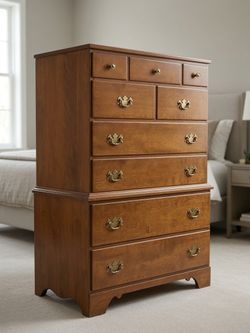 Ethan Allen 5-Drawer Wood Chest of Drawers