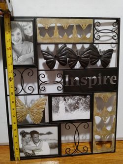 Iron Picture Collage Frame - Holds 3 Pictures