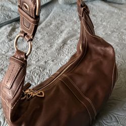 Dark Brown Coach bag-used