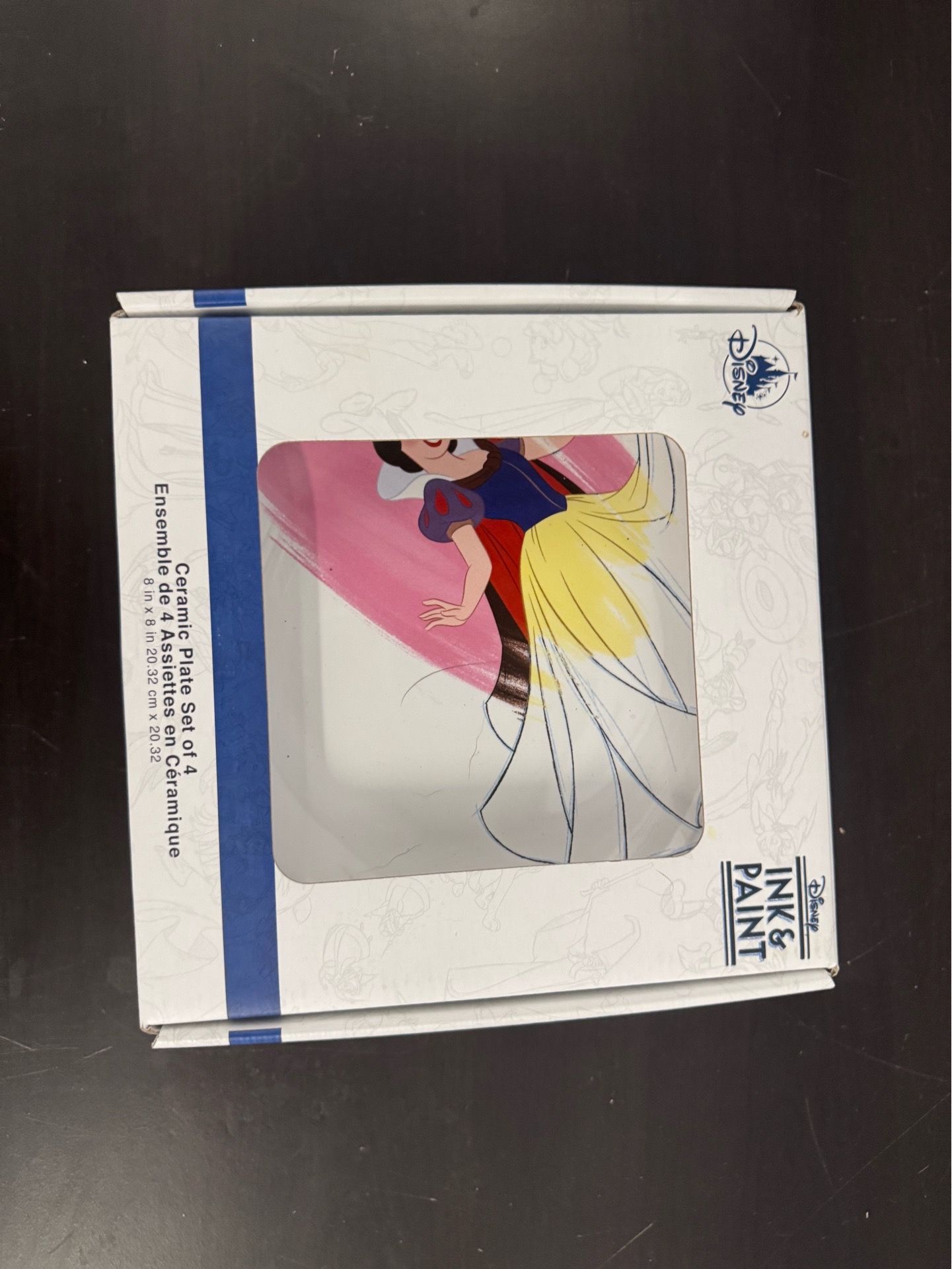 Disney Ink & Paint Collector Plate Set – Set of 4 Disney Movie Plates