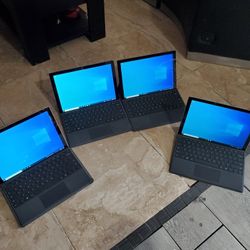 4 Microsoft Surface Pro's 6's 1796 2black 2gray 8GB 256GB  250 For All 4