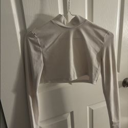 White Cropped Top