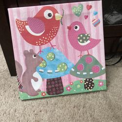 Bird wall decor 9x10