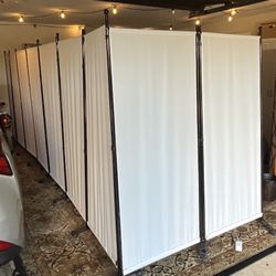 Rolling Room Dividers - Cover 22 Feet 