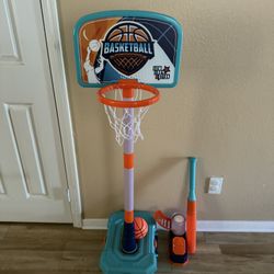 Toddler Basketball and Baseball Set